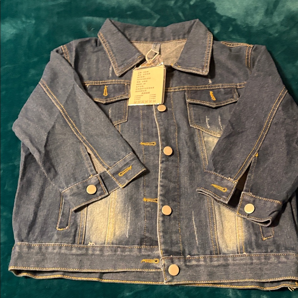 SHAN 3/4 sleeve Stylish Denim Jacket